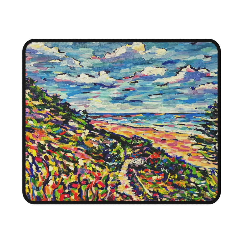 Seaside Path Mouse Pad — Coastal Impressionist Non‑Slip Gaming Mat