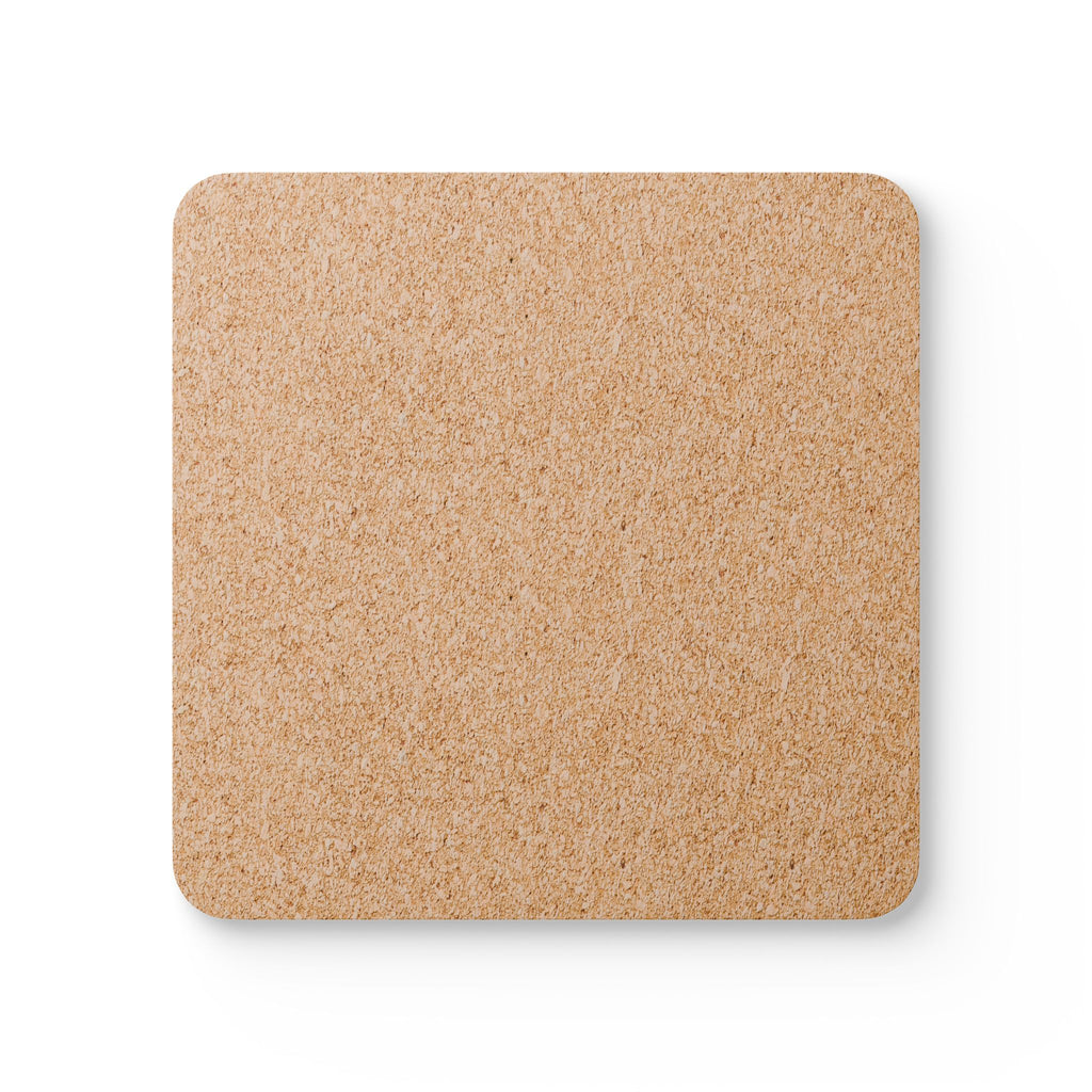 Mother's Love Cork Coaster Set — Hand-Painted Floral Drink Coasters