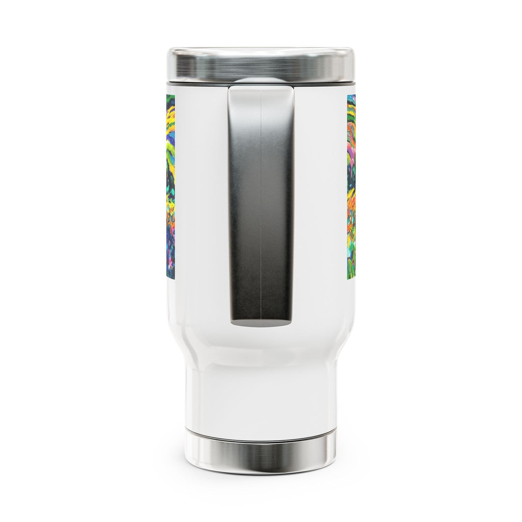 Whimsy Field – 14 oz Stainless Steel Travel Mug