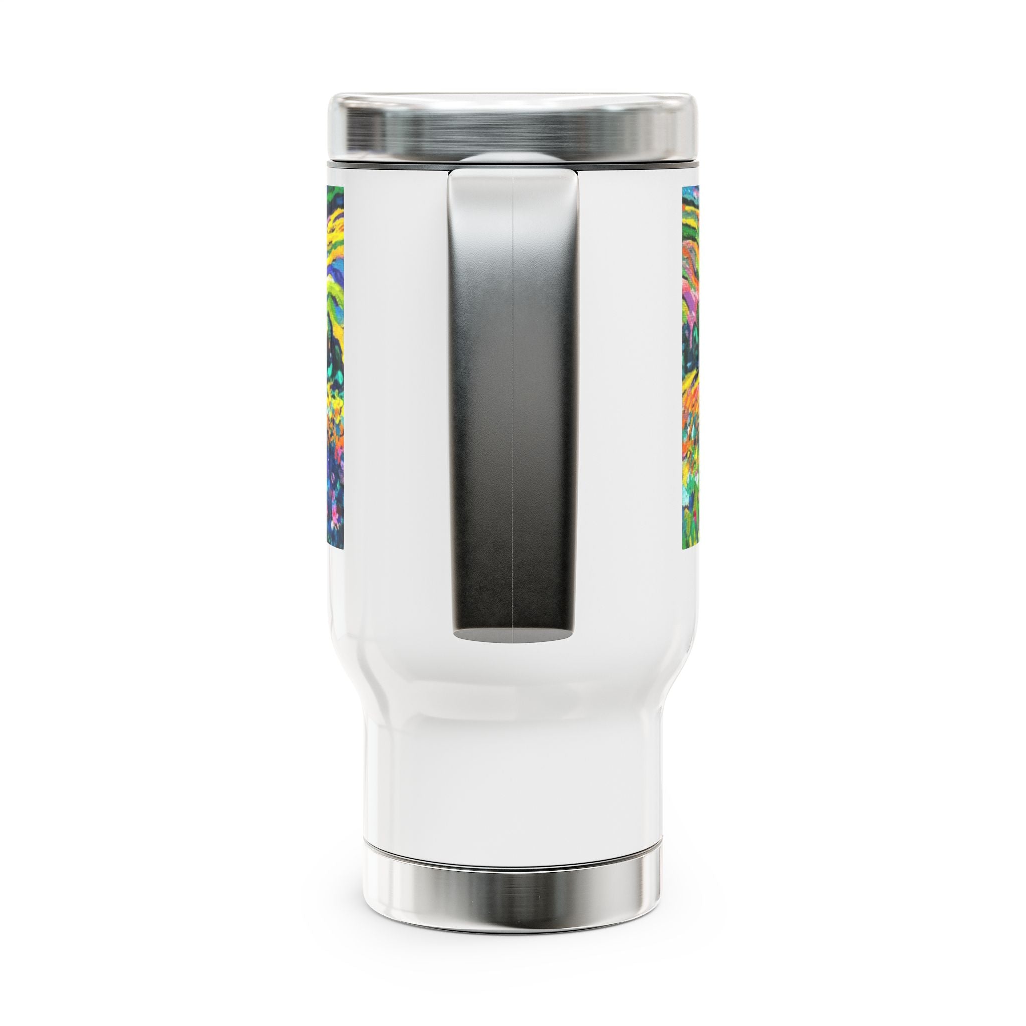 Whimsy Field – 14 oz Stainless Steel Travel Mug
