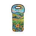 Whimsy Field Wine Tote Bag – Colorful Vineyard Art Bottle Carrier