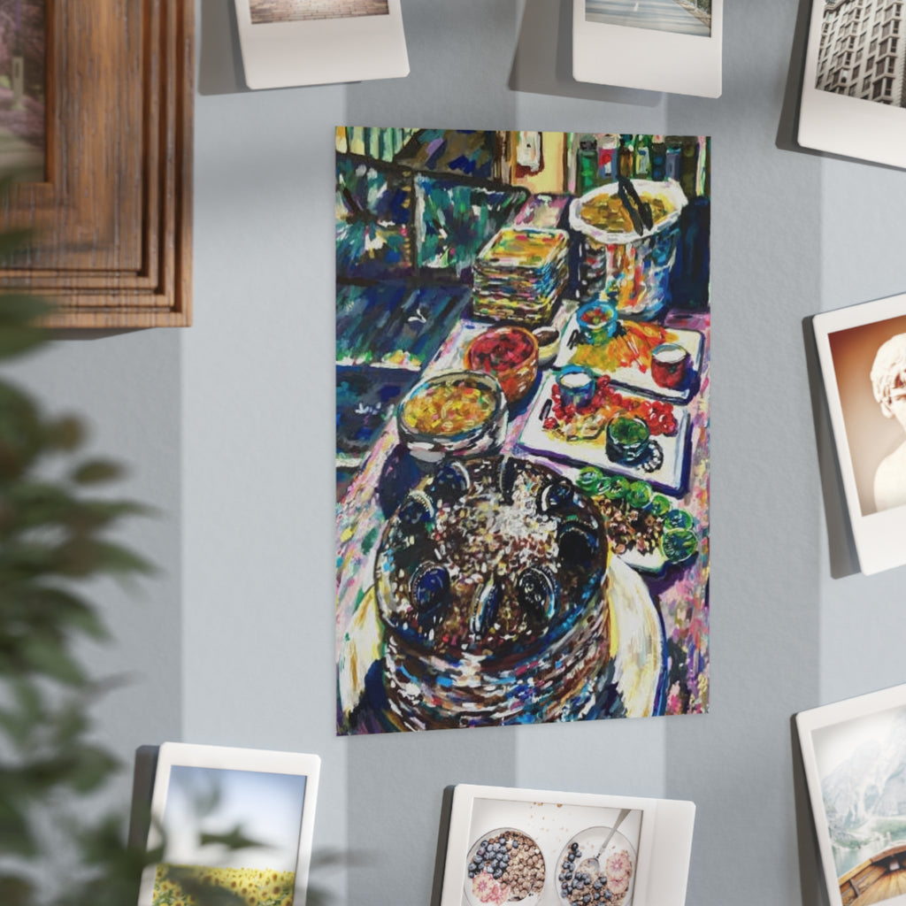Let's Eat  — Colorful Unframed Art Print
