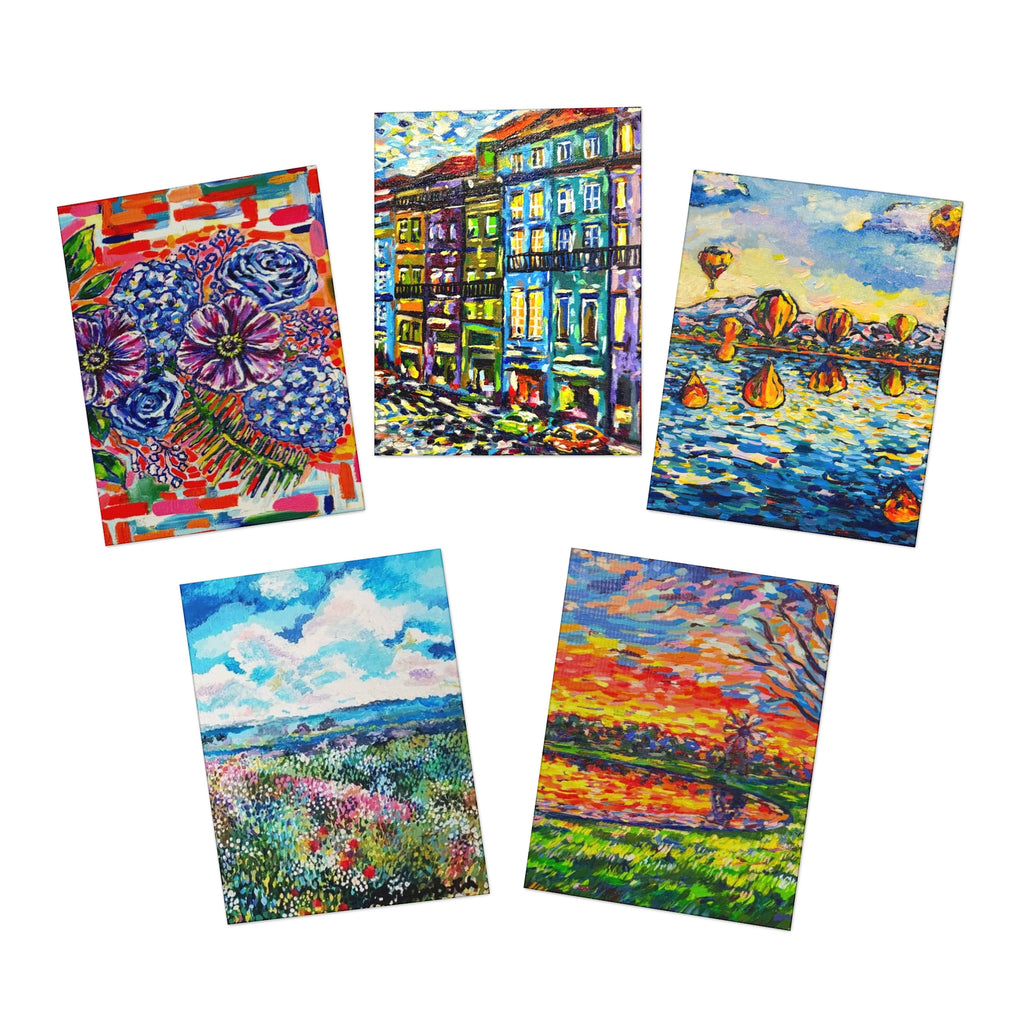 Impressionist Collection – 5 Pack Greeting Cards