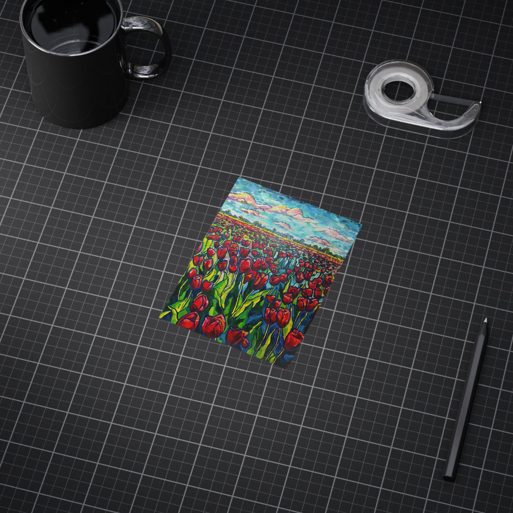 Endless Tulips — Colorful Floral Unframed Print