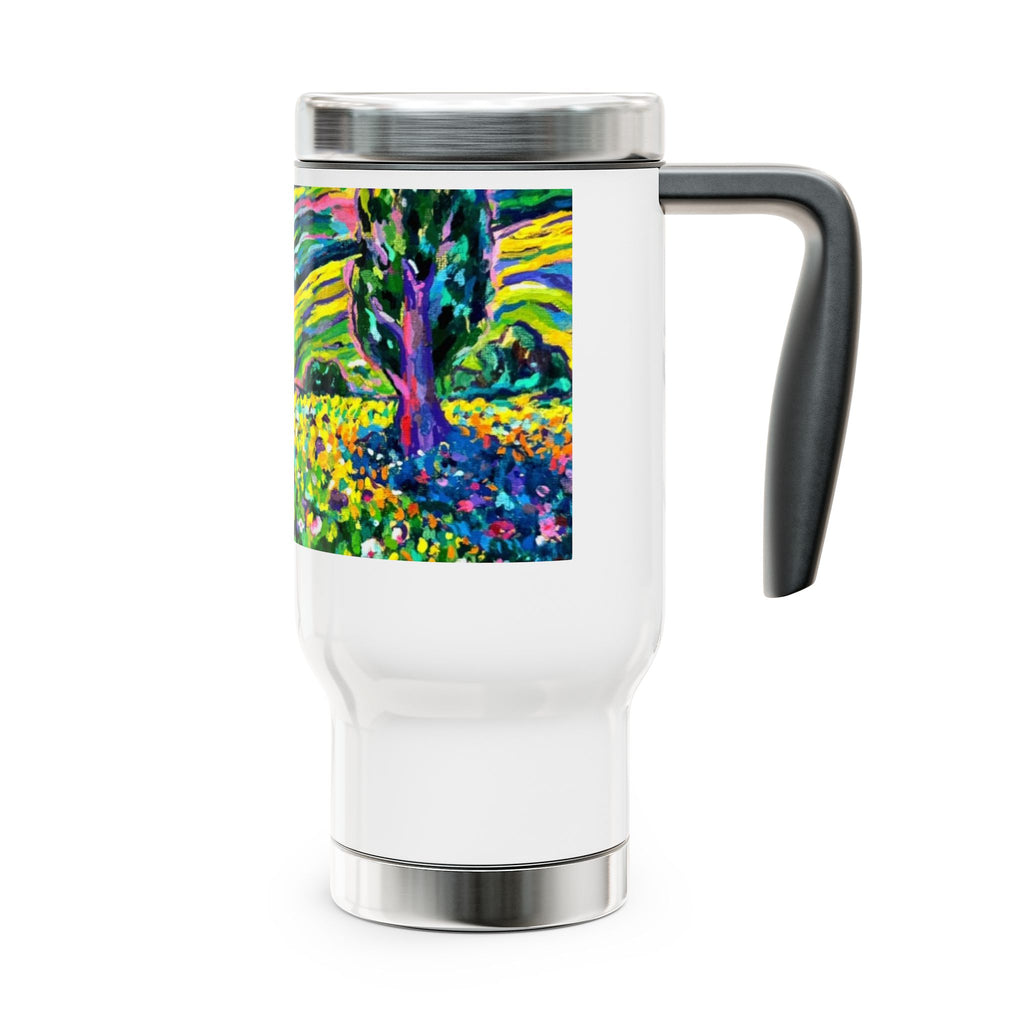 Whimsy Field – 14 oz Stainless Steel Travel Mug
