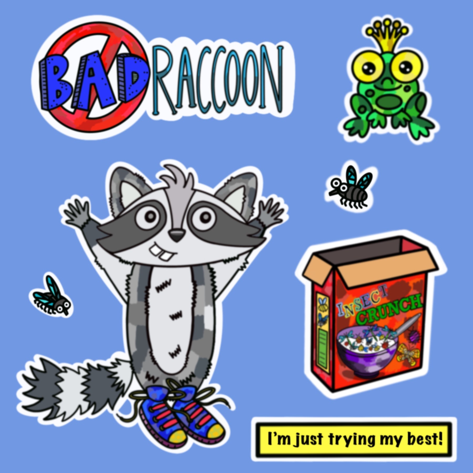 Bad Raccoon Stickers