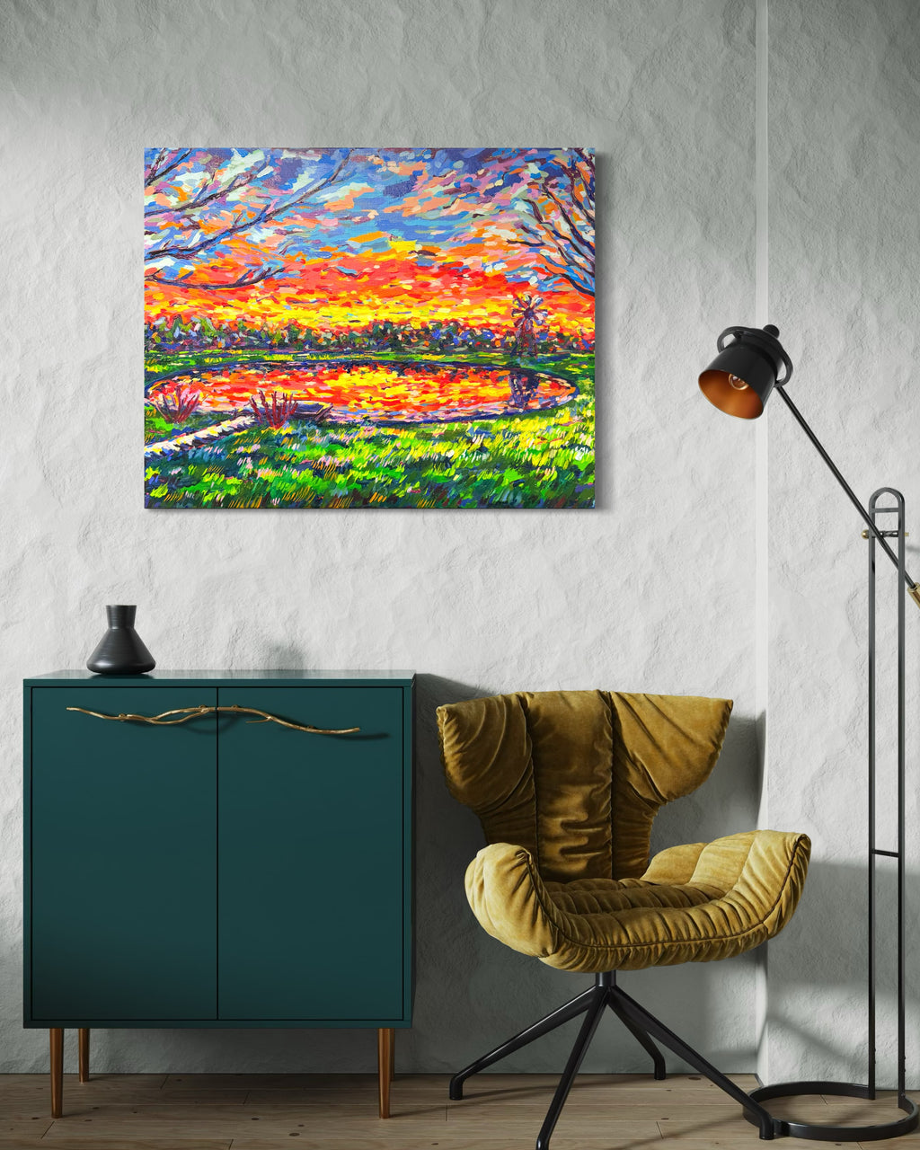 Reflections at Dusk - Original Oil Painting