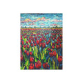 Field of Tulips Jigsaw Puzzle — Vibrant Red Tulips Landscape Puzzle (252 pcs)