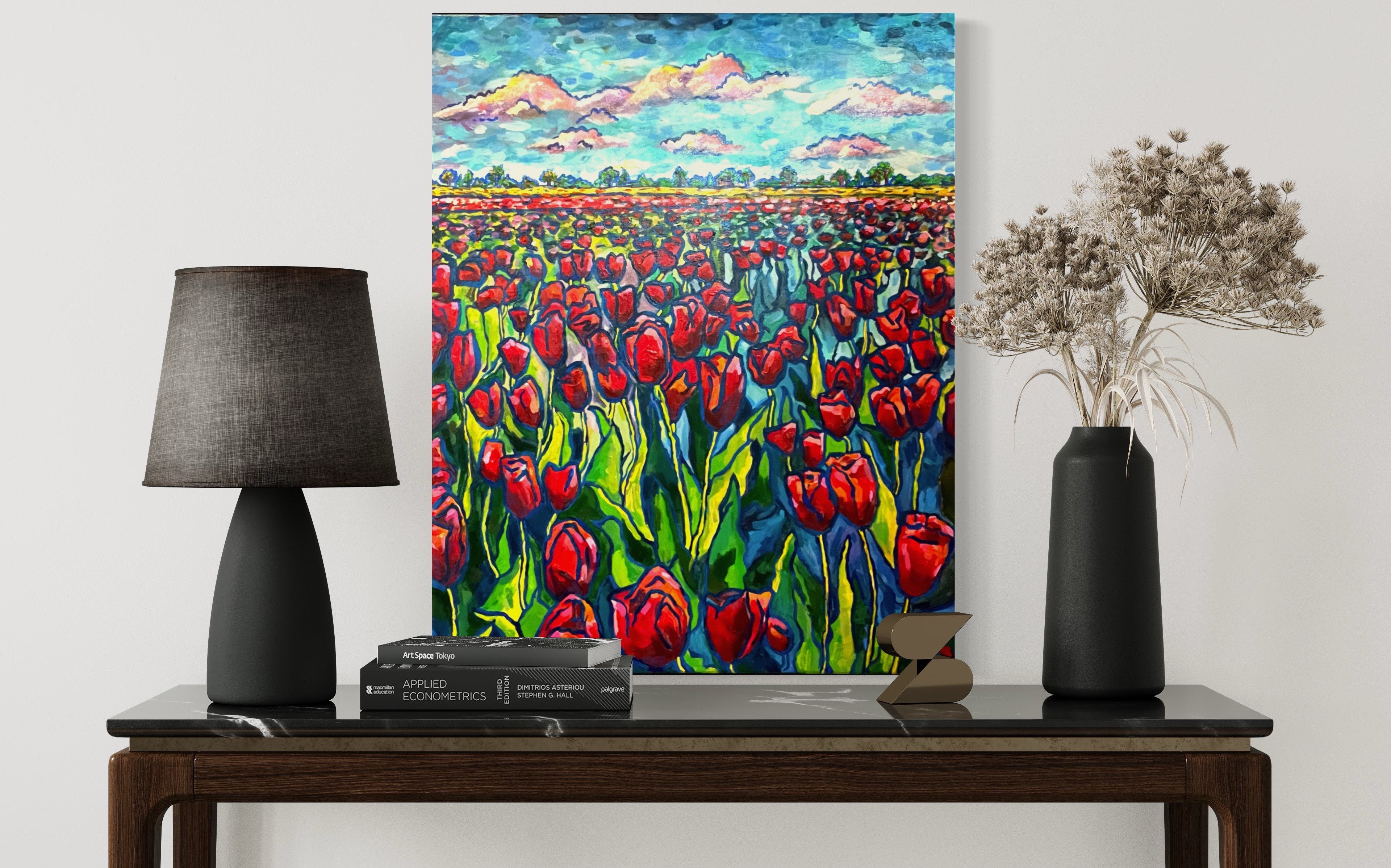 Endless Tulips - Original Acrylic Painting