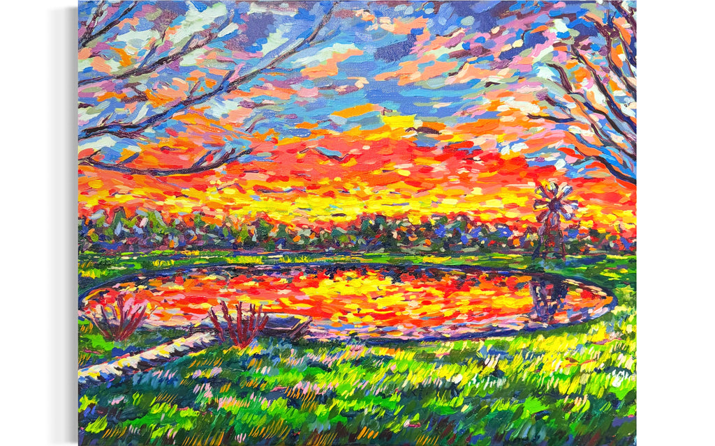 Reflections at Dusk - Original Oil Painting