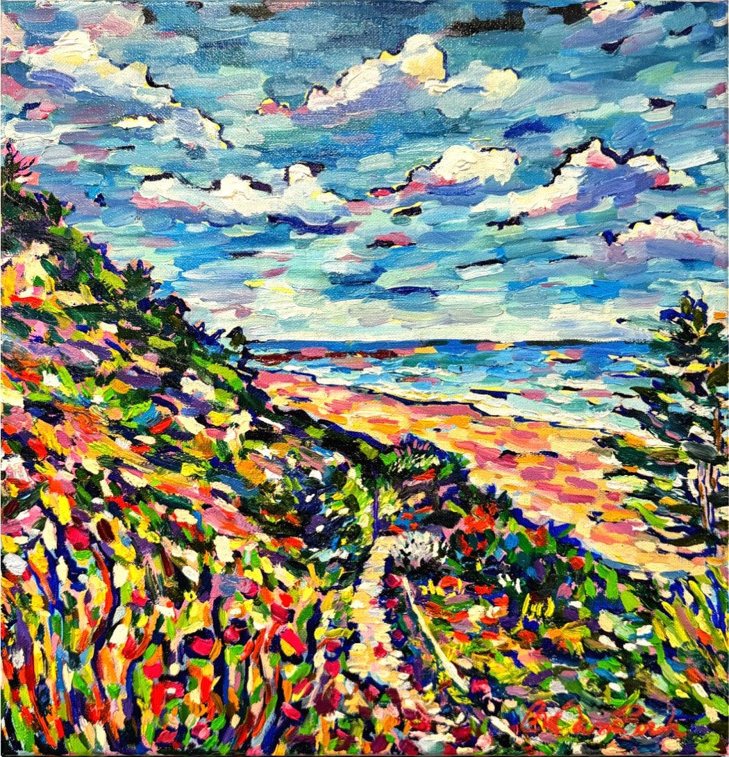 Seaside Path - Original Oil Painting