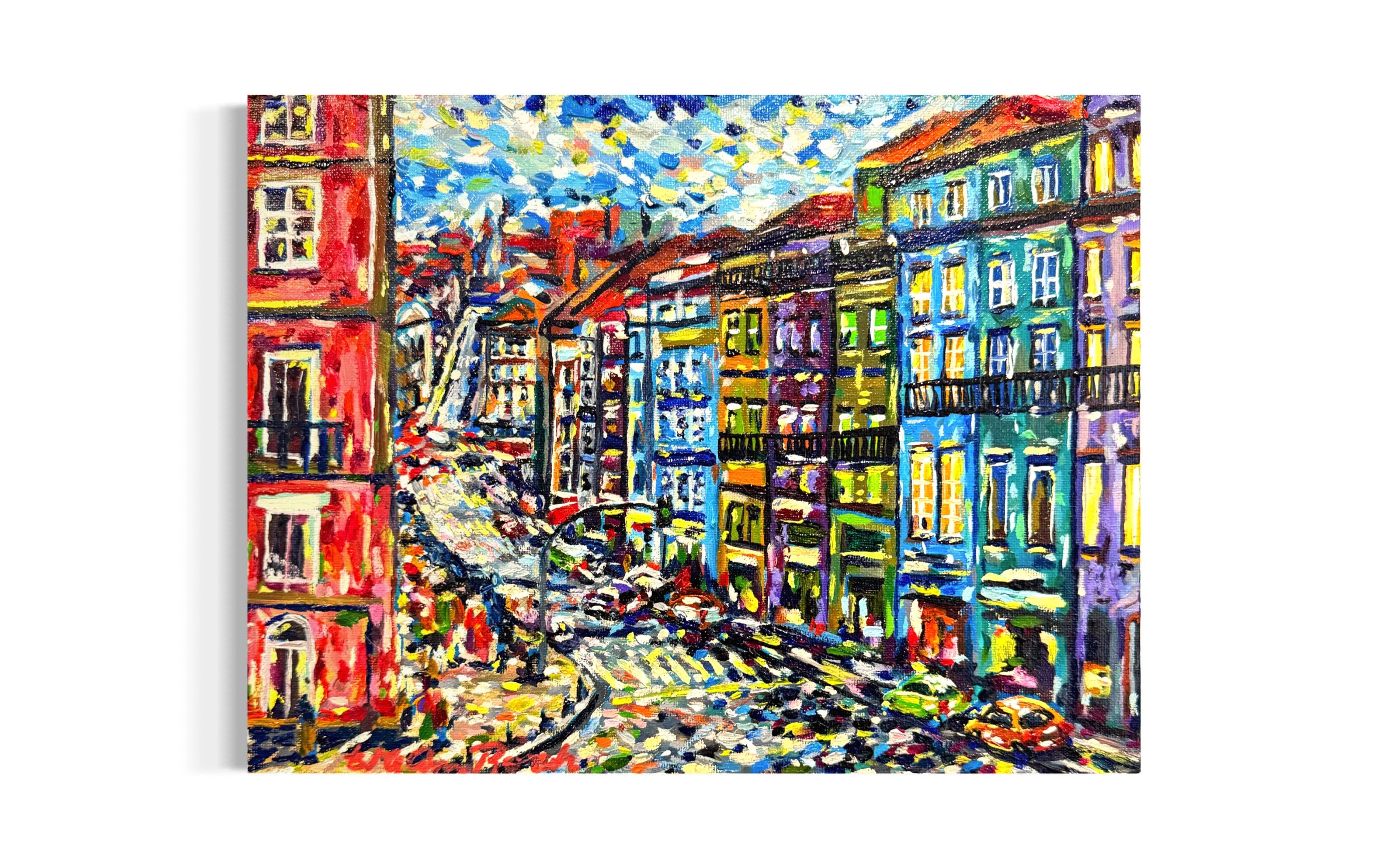 Cityscape - Original Oil Painting