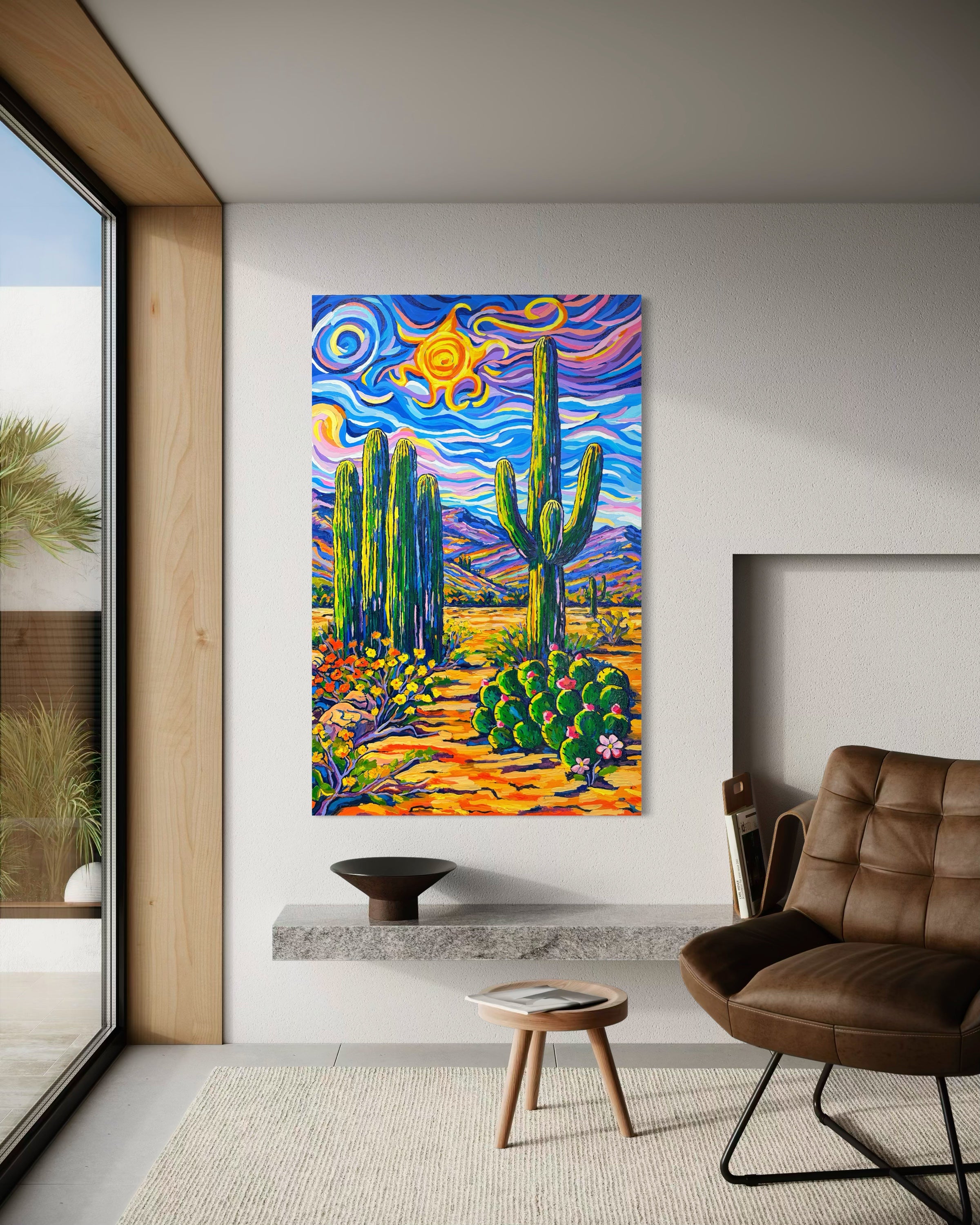 Saguaro Cacti Scene