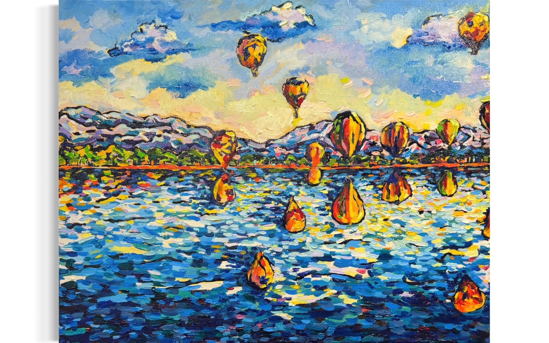 Balloon Festival - Original Oil Painting