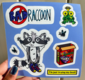 Bad Raccoon Stickers